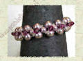 bracciale in cristalli swarovski e perline di conteria