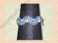 bracciale in cristalli swarovski e perline di conteria