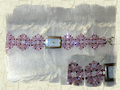 orologio in cristalli bicono e perle