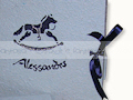 Album beb� azzurro - particolare stencil