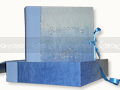 Album beb� azzurro con decosrazioni in glitter - cm 25,50 x 27,00